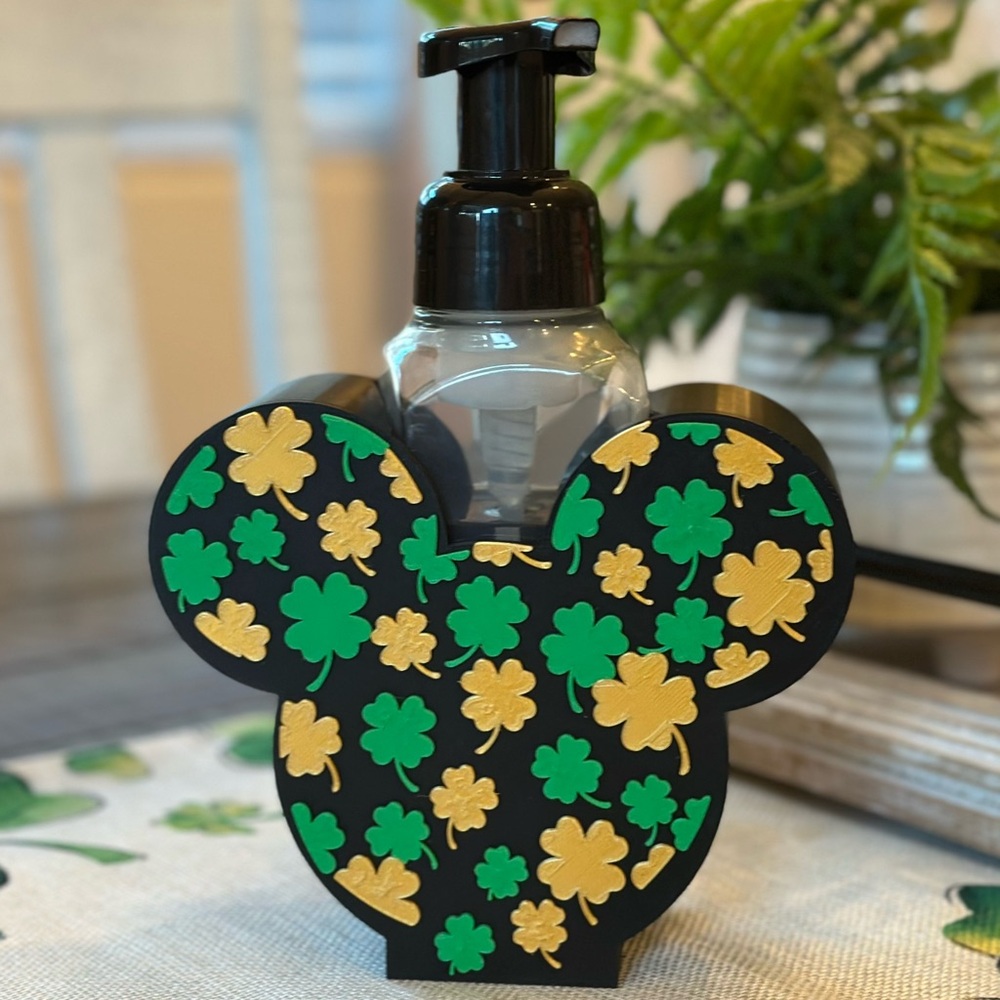 Disney Mickey Mouse Saint Patrick’s Day Soap Holder for Bath & Body Works Bottle